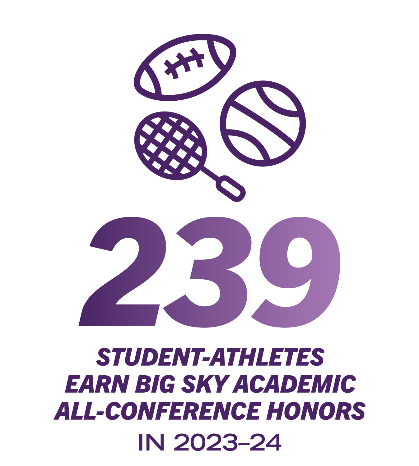 239 student-athletes earned academic all-conference honors in 2023-24.