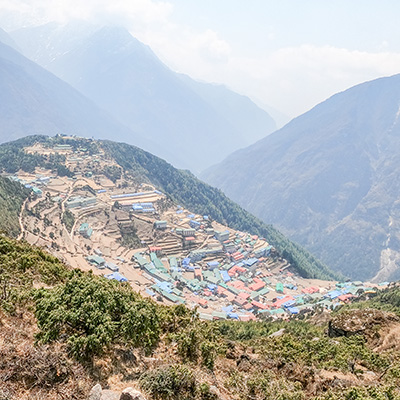 View of Namche village